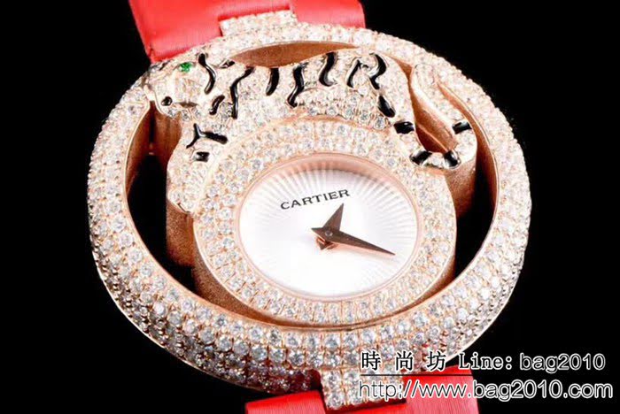CARTIER卡地亞 獵豹系列 創意寶石腕表系列HPI01011 高端女士腕表  WSS3022